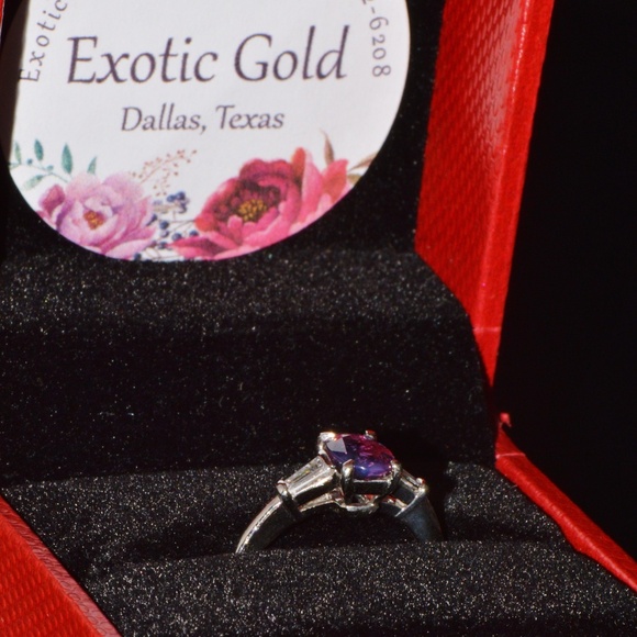 TIFFANY & CO. GIA CERTIFIED NATURAL 1.36CTS DIAMOND SAPPHIRE PLATINUM RING - Picture 14 of 15